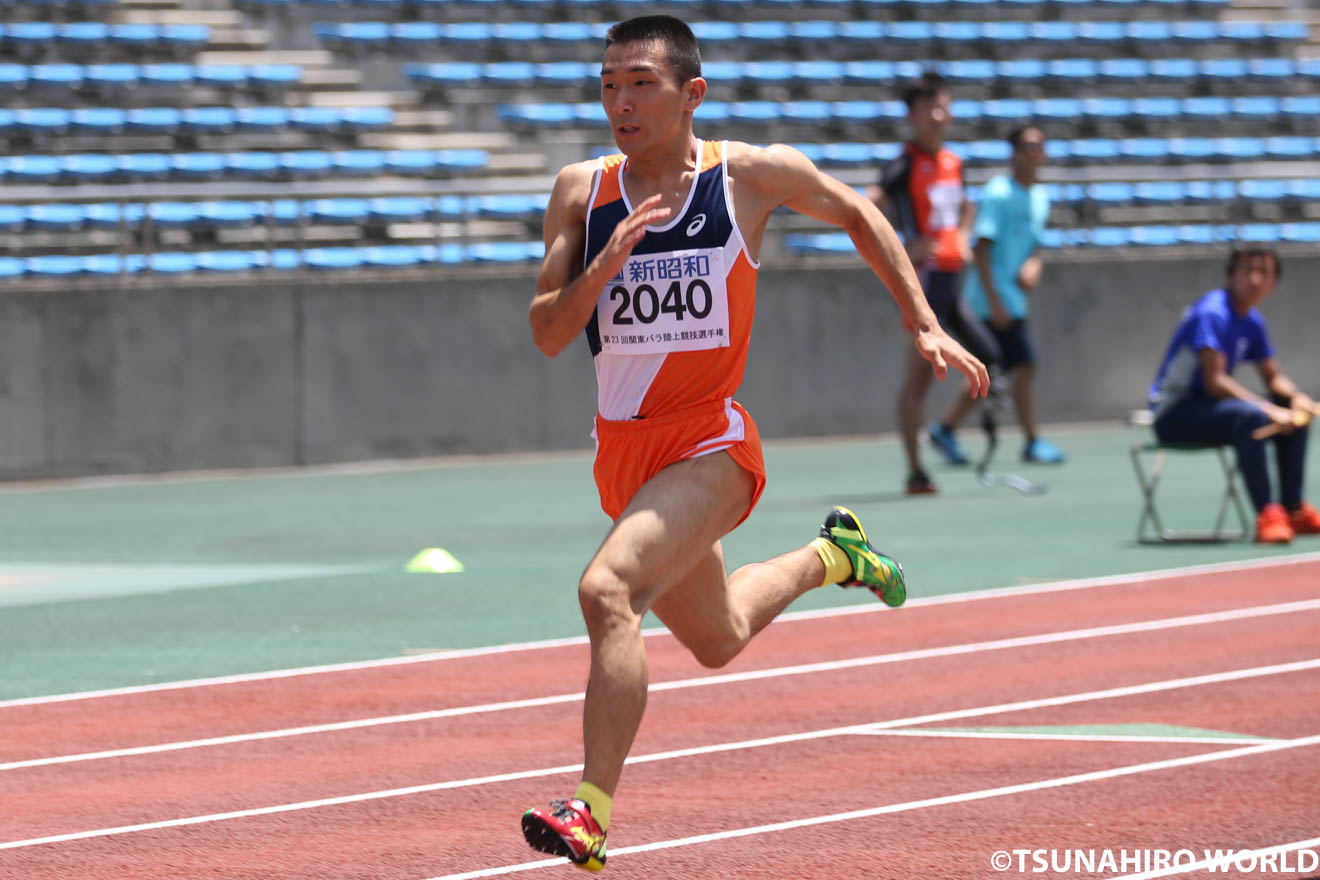 第23回関東パラ陸上選手権大会佐藤友祈が2種目で世界新