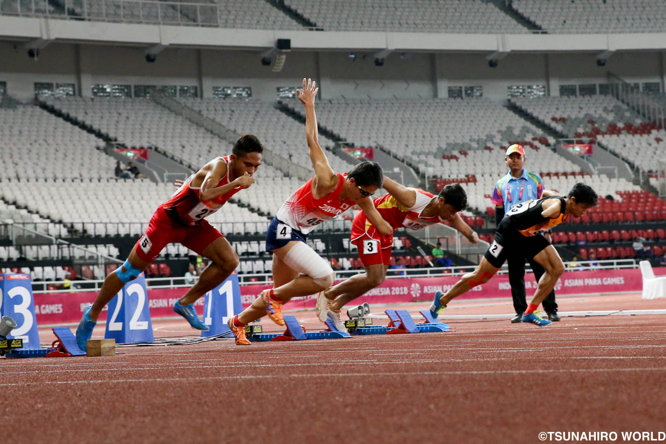 インドネシア2018 アジアパラ競技大会(4日目):陸上競技スプリンターの新星、伊藤竜也がアジア新100m初制覇!