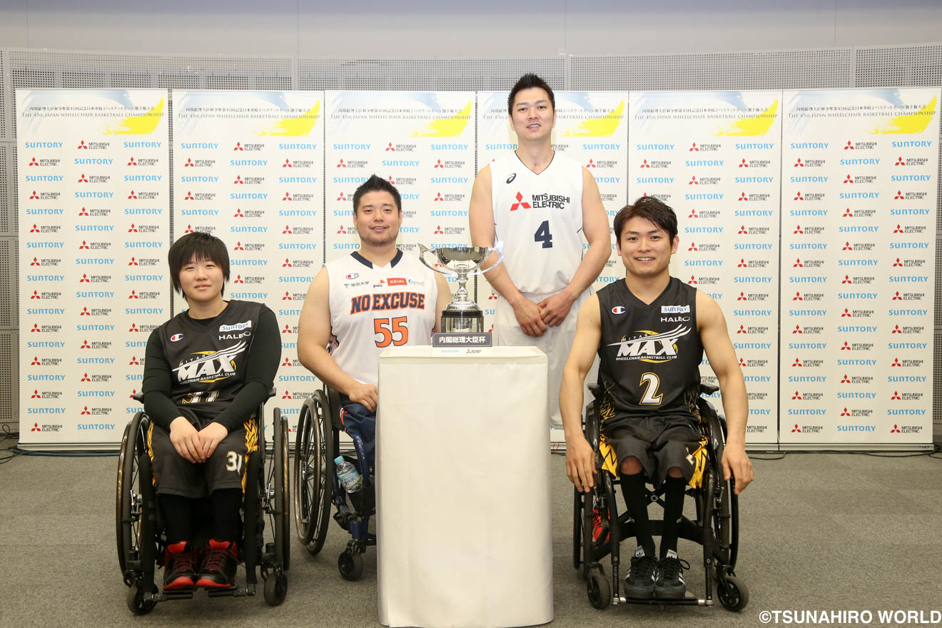 4選手が優勝への意気込みを語った。｜第45回日本車椅子バスケットボール選手権大会 | Glitters 障害者スポーツ専門ニュースメディア