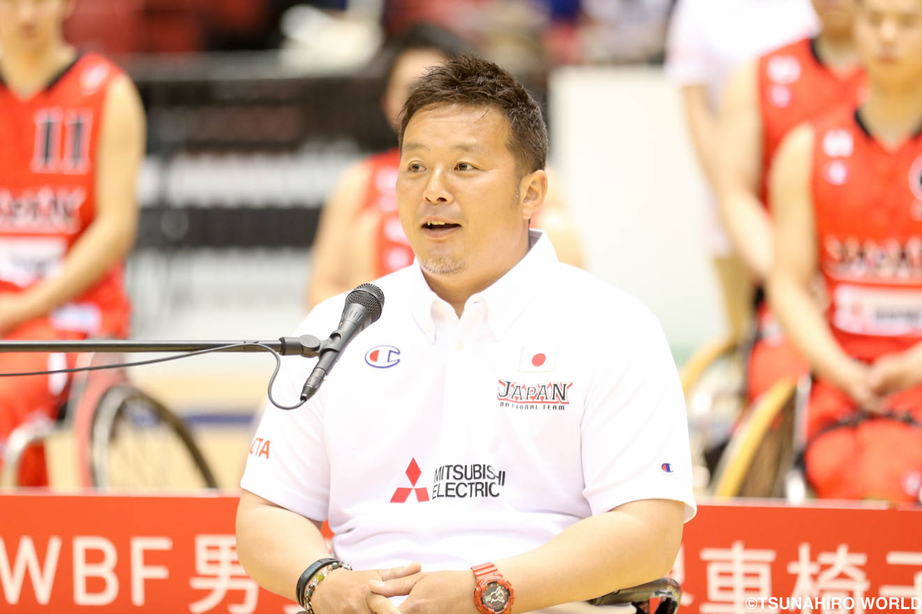 男子U23世界選手権大会日本代表壮行会U23日本代表の主将古澤、決意表明。