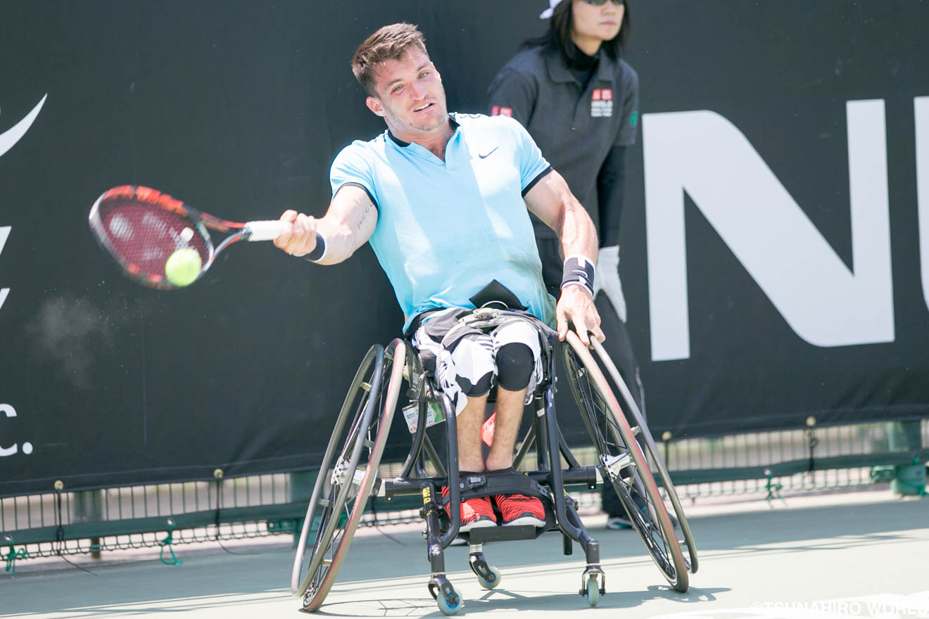 飯塚国際車いすテニス大会女子シングルス上地、準決勝へ駒を進める。