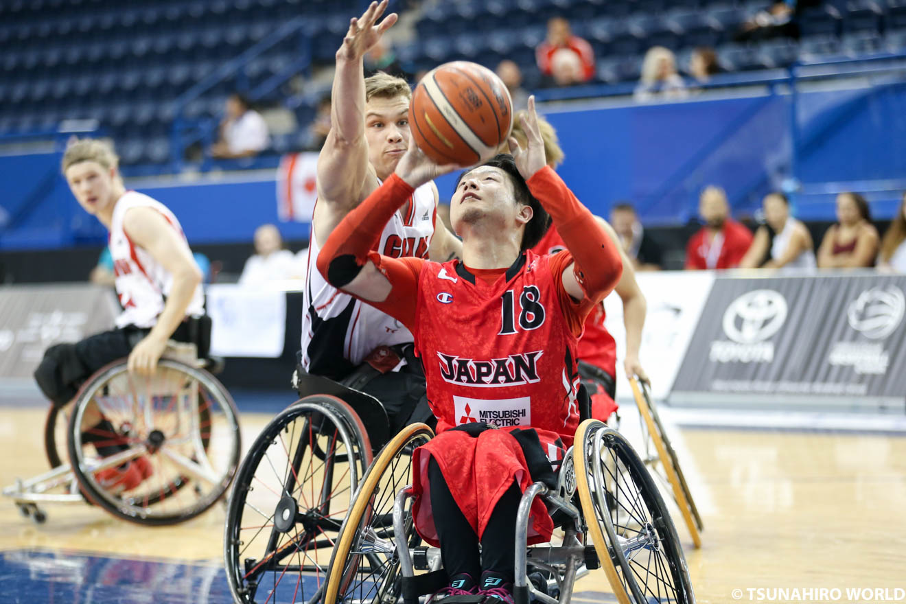 ローポインターとしての役割を果たし、攻守にわたり活躍する川原凛。 | 日本、カナダを破り準決勝進出!|IWBF男子U23世界車いすバスケットボール選手権大会 | Glitters 障害者スポーツ専門ニュースメディア