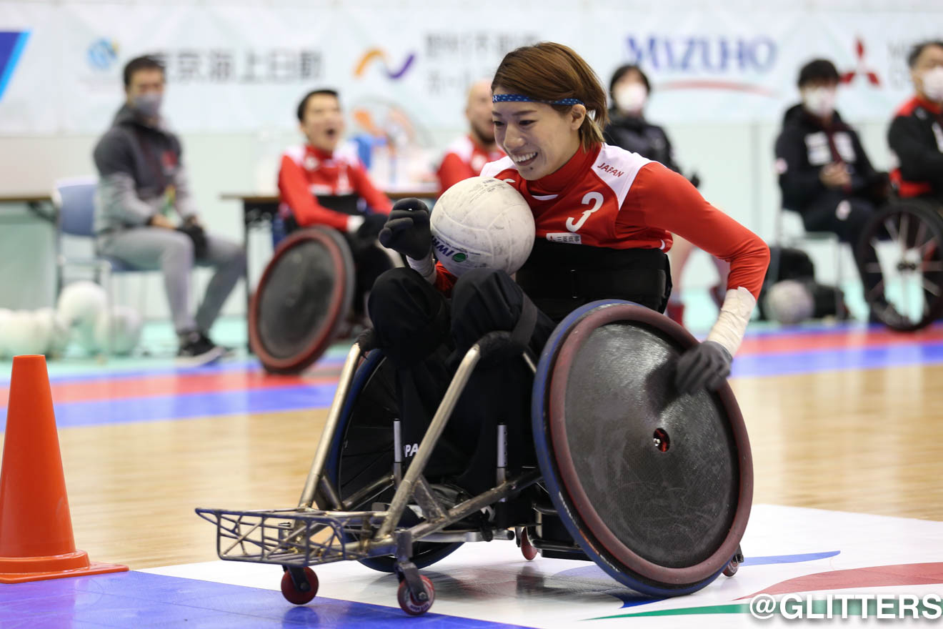 普段は粘り強い守りでチームに貢献する倉橋がトライを決める一幕も | ベテランと若手の競演が観客を魅了
「応援は選手の力になる」|2021ジャパンパラ車いすラグビー競技大会【2日目】 | Glitters 障害者スポーツ専門ニュースメディア