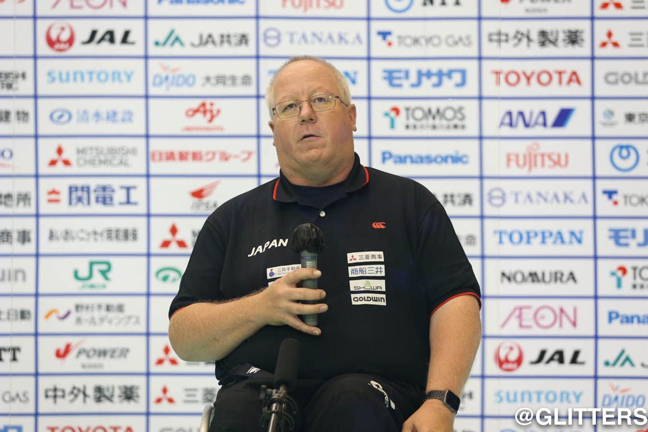 大会の最後に総括をするケビン・オアー日本代表ヘッドコーチ | ベテランと若手の競演が観客を魅了
「応援は選手の力になる」|2021ジャパンパラ車いすラグビー競技大会【2日目】 | Glitters 障害者スポーツ専門ニュースメディア