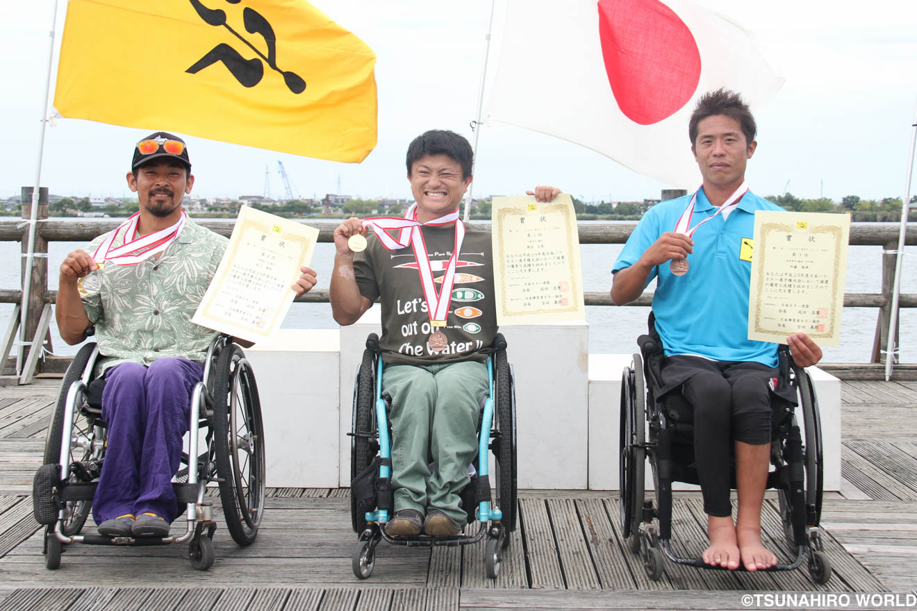 日本パラカヌー選手権大会リオ代表の瀬立、金メダル。