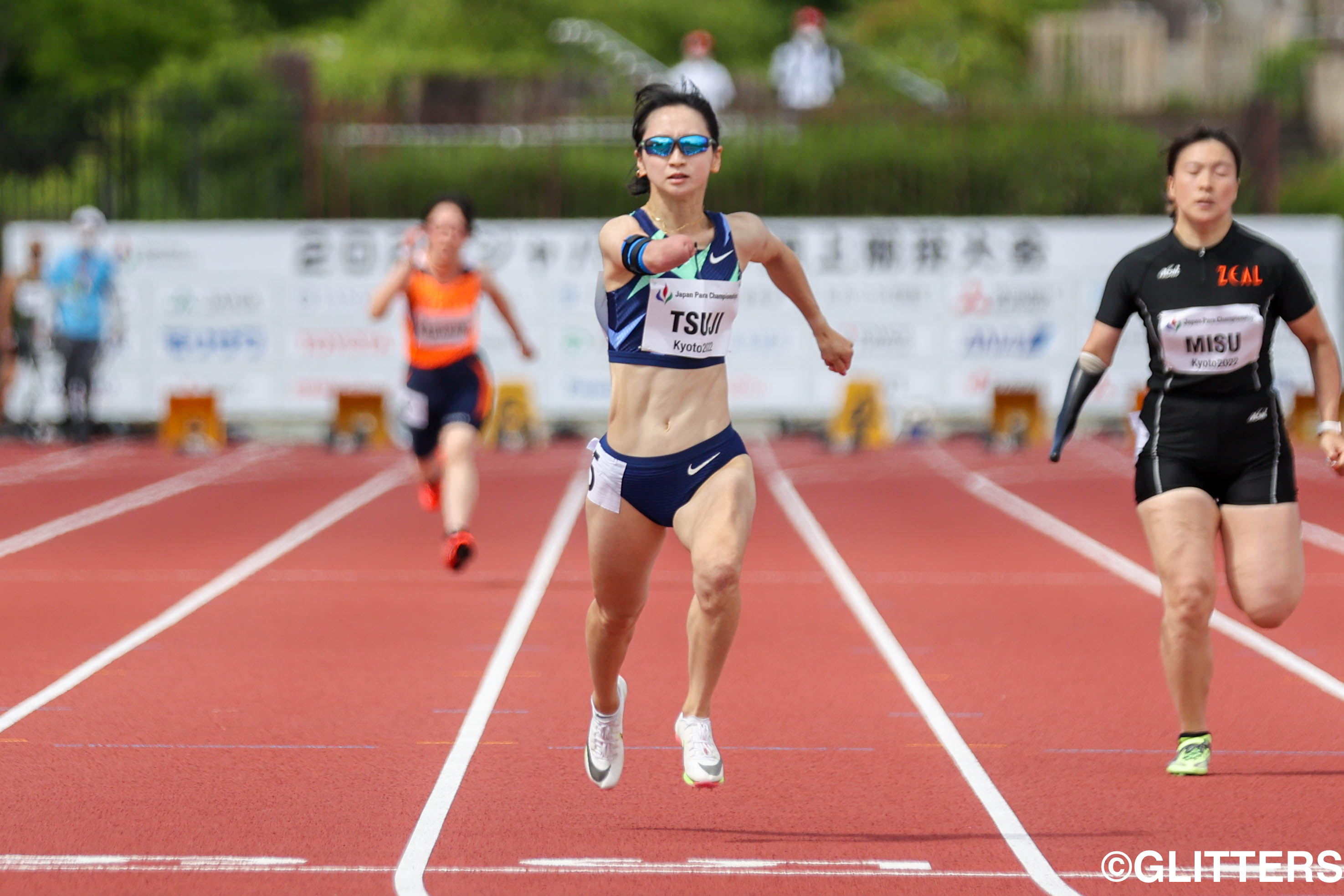 T47女子100mで12秒69の日本新記録を出した辻沙絵 | パラ陸上 249の挑戦と記録が観客を魅了-ジャパンパラ陸上競技大会1日目-
｜2022ジャパンパラ陸上競技大会【1日目】 | Glitters 障害者スポーツ専門ニュースメディア