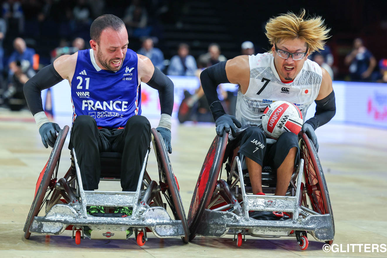 車いすラグビー日本代表 フランスに惜敗もプール戦1位通過で準決勝進出｜International Wheelchair Rugby Cup Paris 2023（3日目） | Glitters 障害者スポーツ専門ニュースメディア