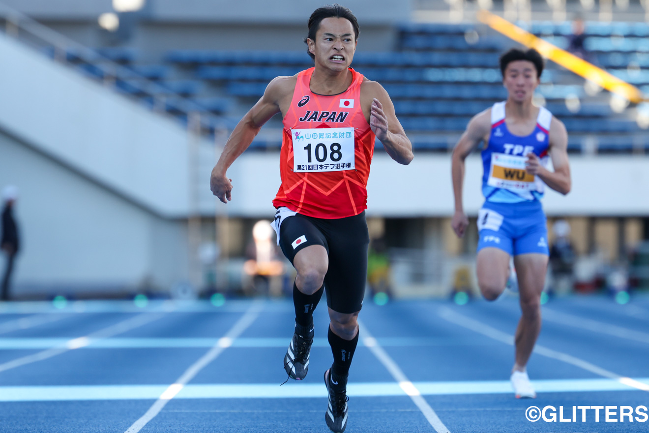 2nd World Games of Deaf Athletics Teams 2024 男子100mを制した佐々木琢磨 | 末吉凪が女子棒高跳で3m60のデフ世界新記録|2nd World Games of Deaf Athletics Teams 2024兼第21回日本デフ陸上競技選手権大会 兼 第4回日本デフU18陸上競技選手権大会 | Glitters 障害者スポーツ専門ニュースメディア