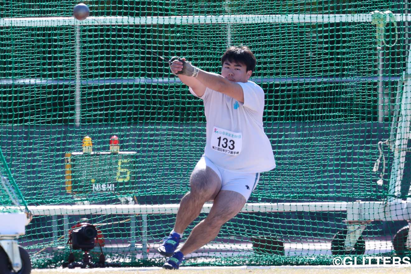 第21回日本デフ陸上競技選手権大会男子ハンマー投は遠山莉生が56m64で初優勝 | 末吉凪が女子棒高跳で3m60のデフ世界新記録|2nd World Games of Deaf Athletics Teams 2024兼第21回日本デフ陸上競技選手権大会 兼 第4回日本デフU18陸上競技選手権大会 | Glitters 障害者スポーツ専門ニュースメディア