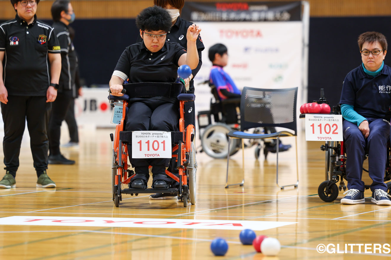 得意のロングで大会3連覇を果たした遠藤裕美 | 男子BC2は杉村英孝が6大会ぶり5度目の優勝|TOYOTA presents 第26回日本ボッチャ選手権大会 | Glitters 障害者スポーツ専門ニュースメディア