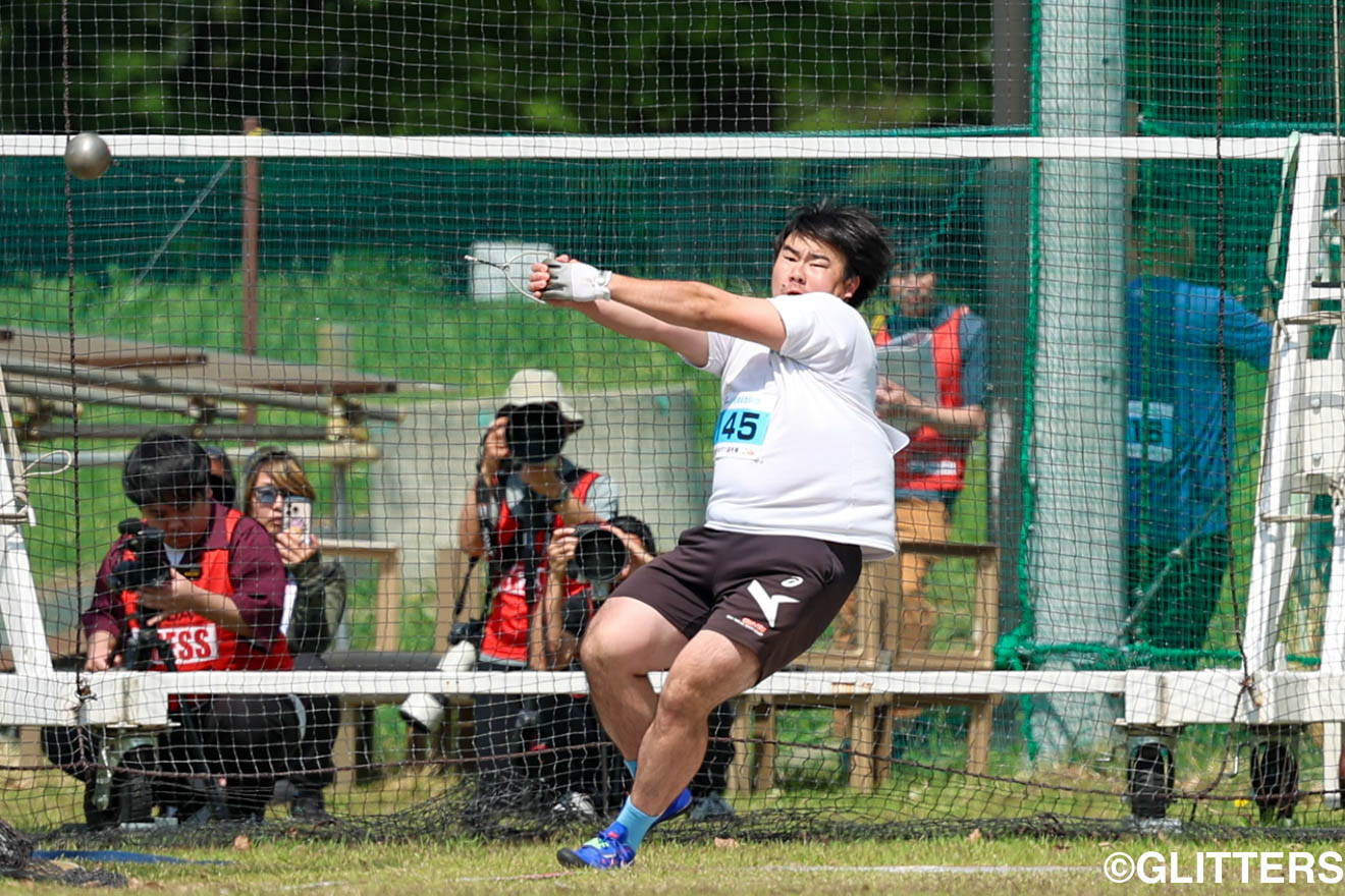 男子ハンマー投げで弱冠21歳で優勝した遠山莉生 | デフリンピックへのラストチャンス！デフ連覇を狙う佐々木琢磨は大会5連覇！｜第22回日本デフ陸上競技選手権大会【1日目】 | Glitters 障害者スポーツ専門ニュースメディア