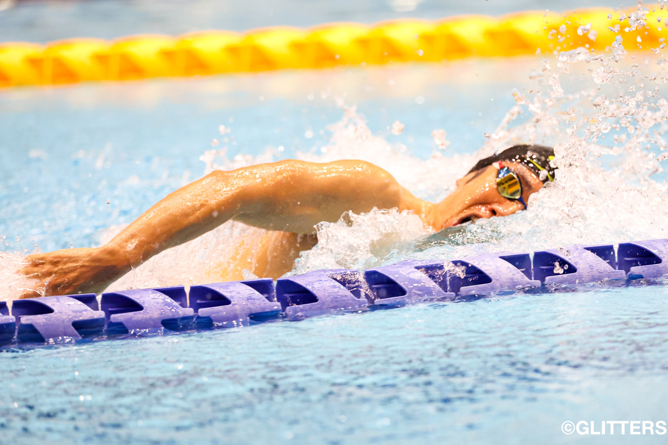 男子100m自由形で1位となった富田宇宙 | 山口尚秀や辻内彩野ら世界選手権出場者が凱旋｜第42回日本パラ水泳選手権大会（WPS公認） | Glitters 障害者スポーツ専門ニュースメディア