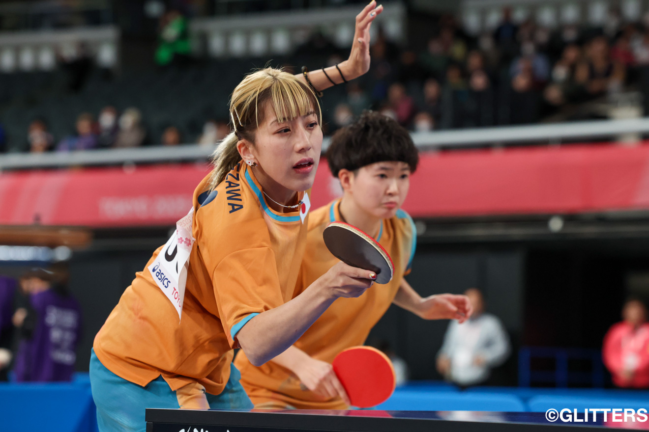 メダルが期待されていたが、中国の壁に阻まれた亀澤理穂、木村亜美ペア | 卓球・女子ダブルス、ダブル山田ペアが銅メダルを獲得！｜東京2025デフリンピック | Glitters 障害者スポーツ専門ニュースメディア