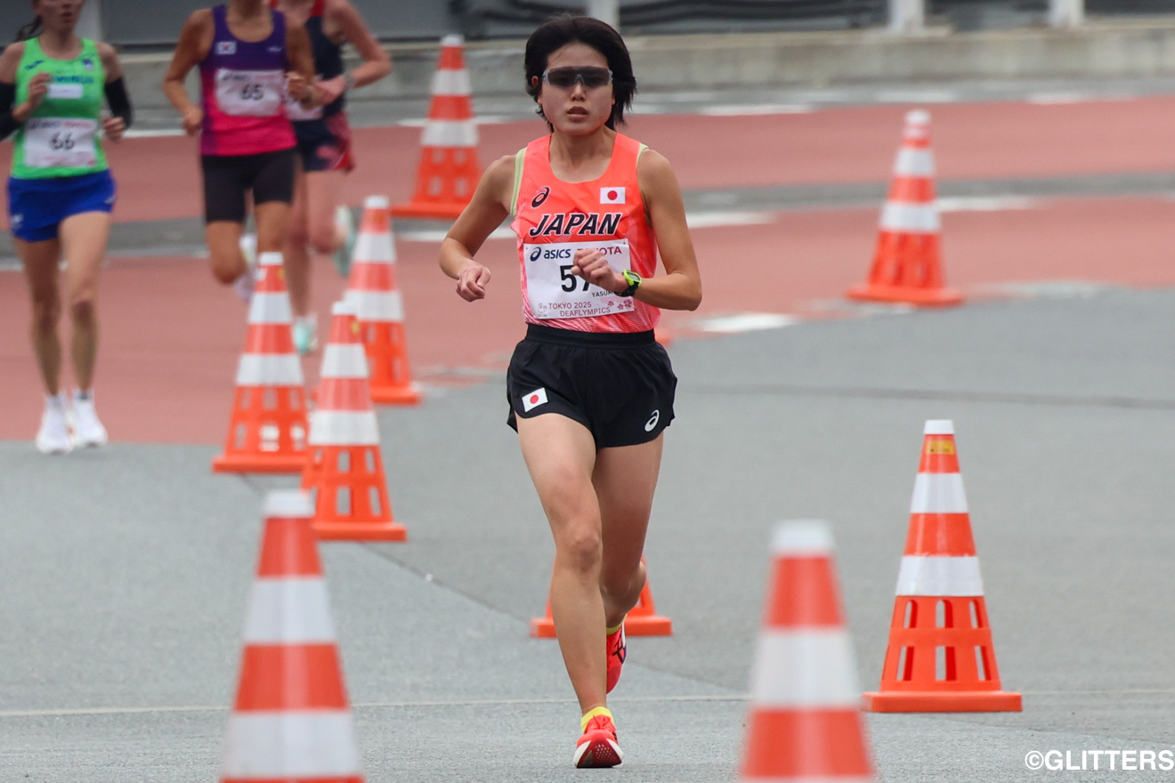 走るたびに視界に広がるサインエールは、辛い時も安本真紀子の心を支えた | 首都高を走ったマラソンは青山拓朗が7位入賞|東京2025デフリンピック | Glitters 障害者スポーツ専門ニュースメディア