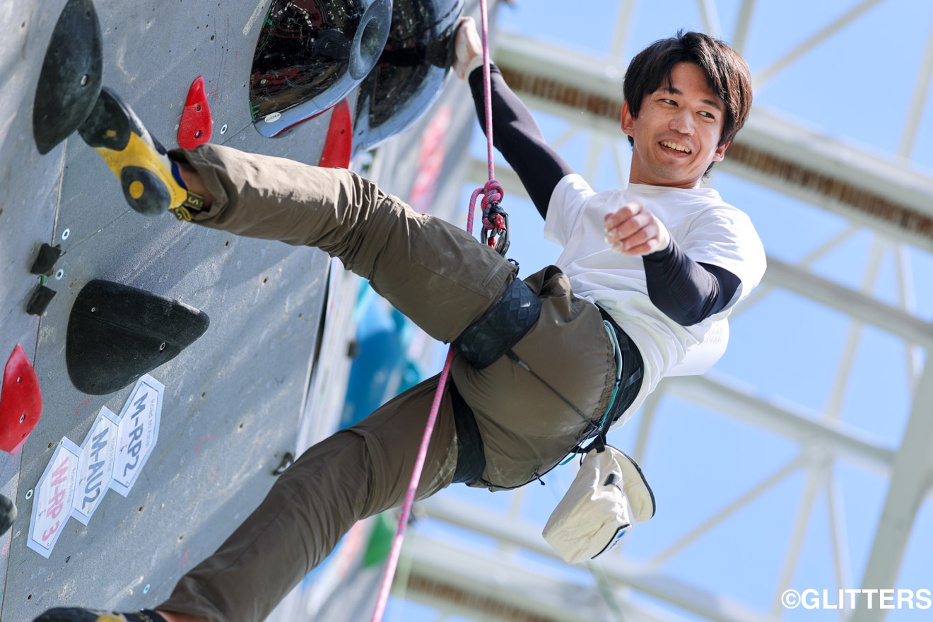 昨年の世界選手権4位の悔しさを糧に、世界のメダルを狙うRP1の岡田卓也 | 世界大会王者の會田が男子B1クラスで躍動｜2025年度パラクライミングジャパンシリーズ第2戦 日本選手権大会　秦野大会 | Glitters 障害者スポーツ専門ニュースメディア
