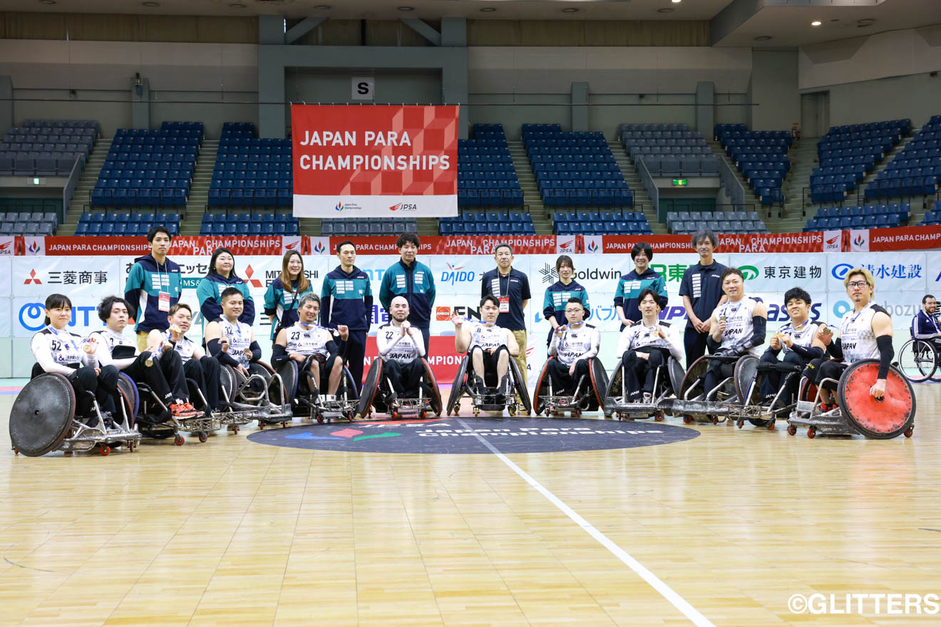今年初の国際大会で全勝優勝を果たした車いすラグビー日本代表。2026年はカナダカップ、世界選手権、アジアパラ競技大会と代表戦が目白押しだ | 車いすラグビー日本代表　世界ランク1位の実力を見せつけ全勝優勝｜2026ジャパンパラ車いすラグビー競技大会 | Glitters 障害者スポーツ専門ニュースメディア